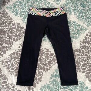 Ivivva Girls 10 crop black pant